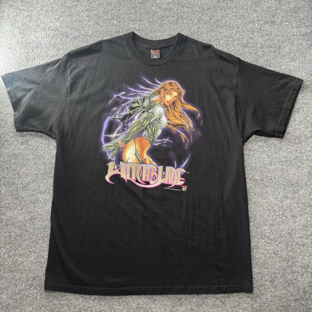VINTAGE 1998 Witchblade Comics T-shirt RARE Fashion Victim Top Cow 2XL Flawless